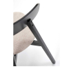 Jedálenská stolička Hope, béžová / čierna