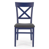 Jedálenská stolička Rebecca, čierna / modrá