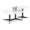 Konferenčný stolík Rowan A, mramor / čierna