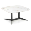 Konferenčný stolík Rowan B, mramor / čierna