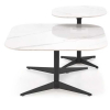 Konferenčný stolík Rowan B, mramor / čierna