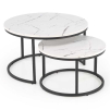 Konferenčný stolík River, mramor / čierna