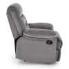 Polohovacie kreslo Josh, sivá