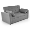 Rozkladacia pohovka Ace, dvojsedák, sivá
