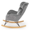 Hojdacie kreslo Isaac, sivá