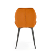 Jedálenská stolička Pelor, oranžová / čierna