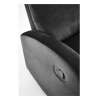 Polohovacie kreslo Wonder, čierna