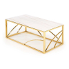 Konferenčný stolík Universe III, mramor / zlatá
