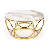Konferenčný stolík Venus II, mramor / zlatá