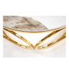 Konferenčný stolík Venus II, mramor / zlatá
