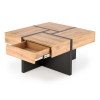 Konferenčný stolík Sevilla S, dub kraft / čierna