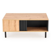 Konferenčný stolík Giselle, dub artisan / čierna