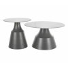 Konferenčný stolík Kioni, mramor / sivá