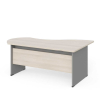Rohový stôl Manager 180 x 120 cm, ľavý, agát svetlý / sivá