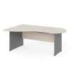 Rohový stôl Manager 180 x 120 cm, ľavý, agát svetlý / sivá