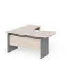 Rohové pracovné miesto Manager 160 x 160 cm, pravé, agát svetlý / sivá