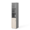 Vysoká skriňa Manager 39,9 x 42,2 x 196,5 cm, ľavá, agát svetlý / sivá