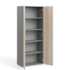 Vysoká skriňa Manager 79,9 x 42,2 x 196,5 cm, agát svetlý / sivá