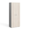 Vysoká šatníková skriňa Manager 79,9 x 42,2 x 196,5 cm, agát svetlý / sivá