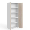 Vysoká skriňa Manager 79,9 x 42,2 x 196,5 cm, agát svetlý / biela