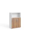 Stredná skriňa Manager 79,8 x 42,2 x 119,5 cm, orech warmia / biela