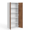 Vysoká skriňa Manager 79,9 x 42,2 x 196,5 cm, orech warmia / biela