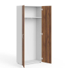 Vysoká šatníková skriňa Manager 79,9 x 42,2 x 196,5 cm, orech warmia / biela