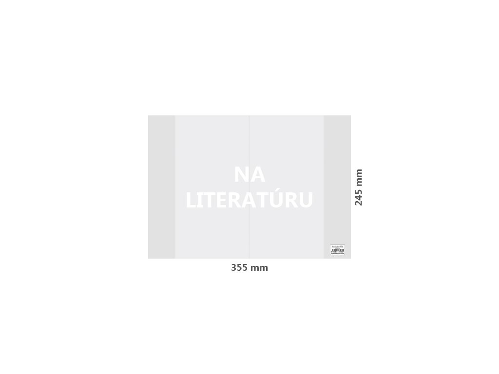 Obal na Literatúru PVC 355x245 mm, hrubý/transparentný, 1 ks