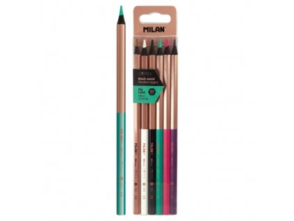 Pastelky MILAN šesťhranné Copper 6 ks