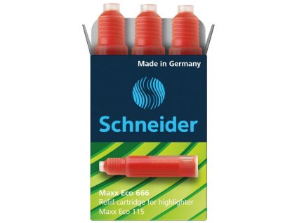 Bombičky Schneider Maxx Eco 666 Cartridge - červené