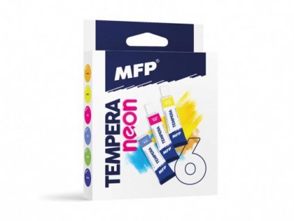 Farba temperová set 6ks 12ml NEON