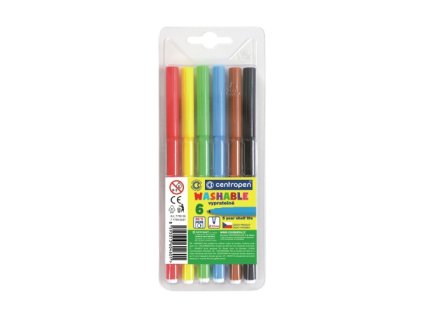 Fixy CENTROPEN 7790 Washable - sada 6 ks