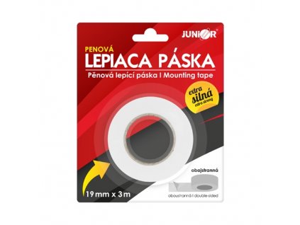 Lepiaca páska obojstranná penová JUNIOR 19 mm x 3 m