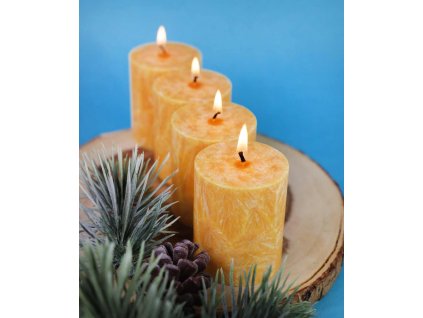 Adventné sviečky žlté – 4ks
