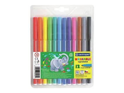 Fixy CENTROPEN 7790 Washable - sada 12 ks