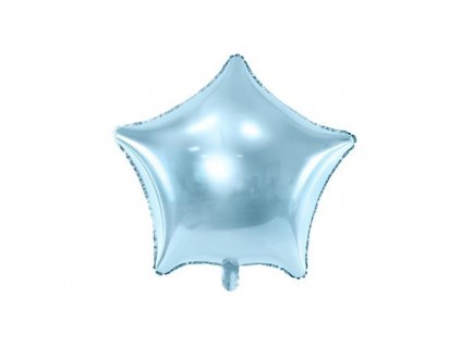 Fóliový balónik hviezda svetlo modrá 48 cm