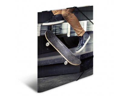 Doska s gumičkou A4 kartón - skateboard