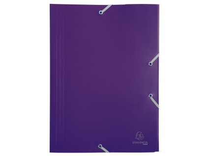 Exacompta spisové dosky s gumičkou, A4 maxi, PP, fialové