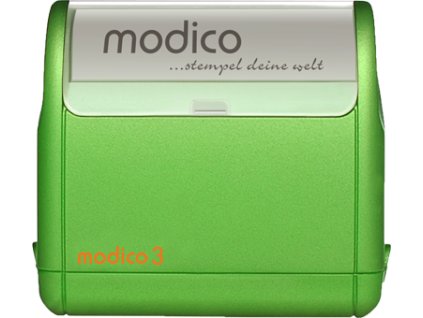 Modico 3 zelené teleso pečiatky