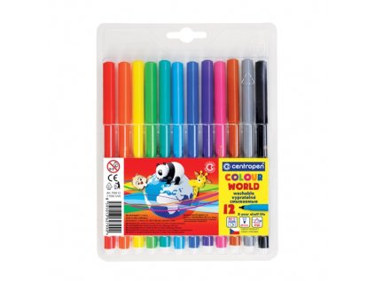 Fixy CENTROPEN 7550 Colour World - sada 12 ks