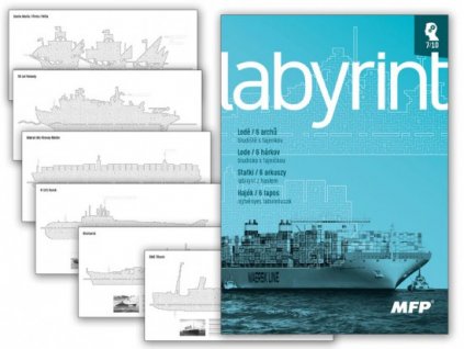 Omaľovánky MFP A4 Labyrint lode - s tajničkou
