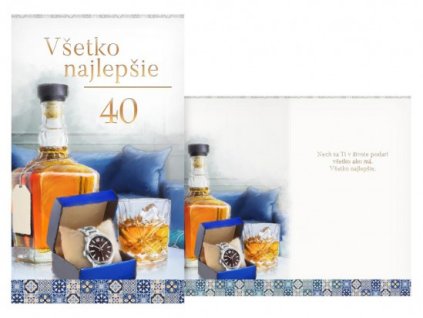 SK Blahoželanie k narodeninám 40 M11-541 T