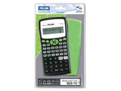Kalkulačka MILAN vedecká 159110 Green, 240 funkcií