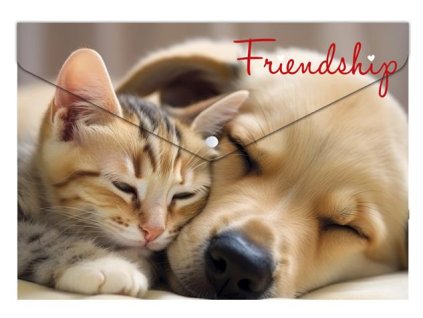 Obal na patent, A4, PP, 180 mikron, PANTA PLAST "Friendship"