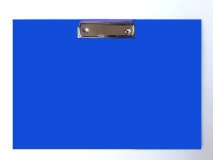 Doska s klipom A4 na šírku, lamino modrá