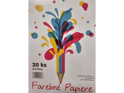 Farebný papier 20listový