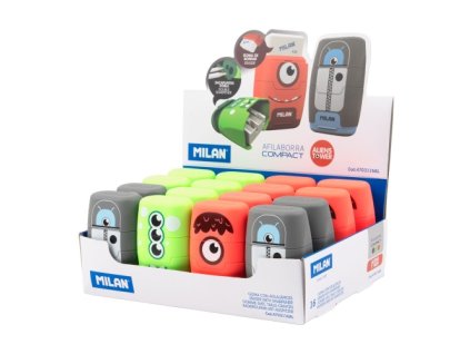 Guma + dvojité strúhadlo MILAN - Aliens series