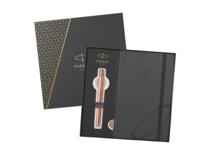 GP PARKER Jotter XL Pink Gold PGT+šedý zápisník