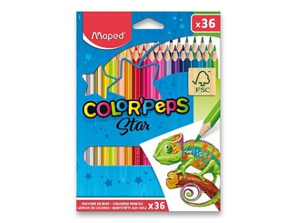 Farebné ceruzky Maped Color'Peps - 36 farieb