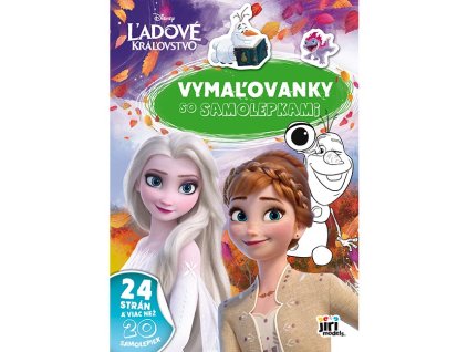 Maľovanky A4 so samolepkami Ľadové kráľovstvo
